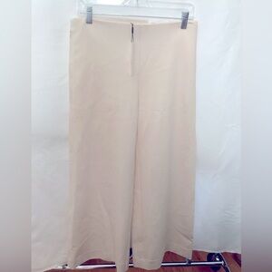 NWT Chico's Women Cream Wide-Leg Cropped Pants Size 4 (Chico’s Size 0)